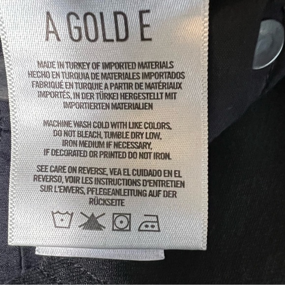 AGOLDE Denim Sophie Crop Jeans Black Chewed Hem Size 24 - Picture 12 of 14